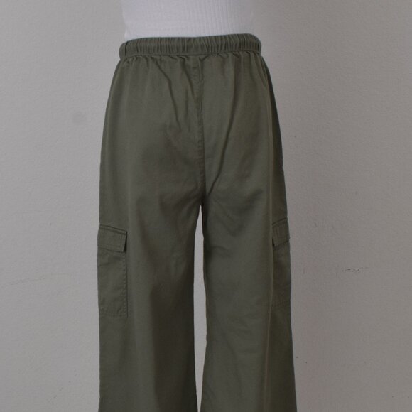 Womens Roxy Cotton Green‎ Pants Drawstring Waist Size S - Picture 8 of 10